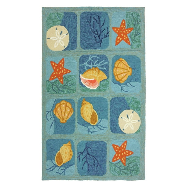 Shell Tile Aqua by Homefires Shell Tile Aqua by Homefires